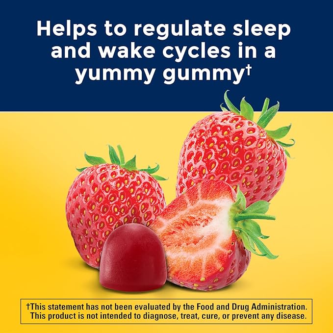 Nature Made Kids First Sleep Melatonin Gummies, 100% Drug-Free Sleep Aid, Kids Sleep Gummies for Restful Sleep, 45 Count