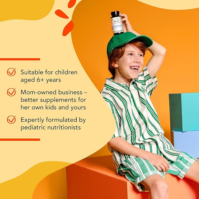 I’m Nutrients Calm Mind | Saffron Supplements for Kids | Nervous System Support | Kids Magnesium | Vitamin B6 | Zinc | Naturally Flavored | No Artificial Ingredients | 60 Chewable Tablets