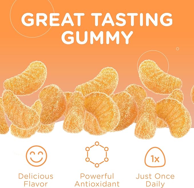 Zahler - Chapter One Vitamin C Gummies for Adults & Kids 125 mg (60 Flavored Gummies) Certified Kosher Gummy Vitamins C Chewable Vitamin Gummies - Chewable Vitamin C Gummy - Vitamin C Gummies Kids