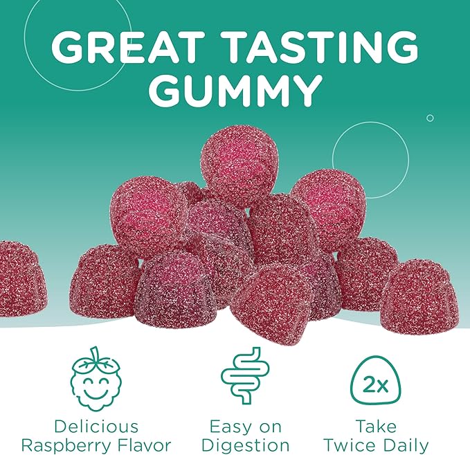 Chapter One Magnesium Gummies, Great Tasting Magnesium for Kids, Calm Kids Magnesium, Magnesium Gummies for Women and Men, Certified Kosher, (60 Flavored Gummies)