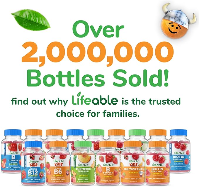 Lifeable Phosphatidylserine (ps100) Kids | 100mg Kids Focus Gummies | Great Tasting Phosphatidylserine Supplement | Focus Supplement for Kids | 90 Gummies