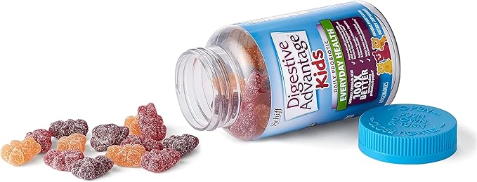 Digestive Advantage Daily Probiotic Gummy for Kids, Multi, Natural Fruit Flavours, 80.0 Count