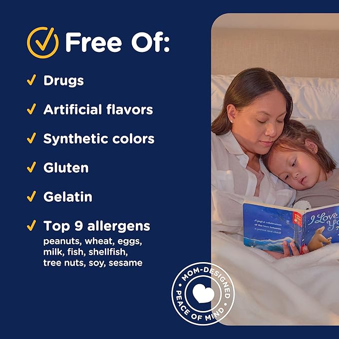 Mommy's Bliss Kids Sleep Gummies with Melatonin, Support Your Natural Sleep Process, Age 3 Years to Adults, Strawberry Flavor, 1G of Sugar, 60 Gummies (Pack of 3)