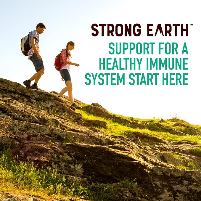 Strong Earth - 50mg Zinc Gummies for Kids and Adults (60 Count) - Immune Support & Antioxidant Supplement - Delicious Natural Flavor Zinc Supplement Gummy - Gluten, Non GMO, Vegan - Chewable Zinc