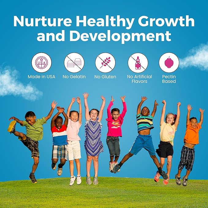 Halal Kids and Adult Multivitamin Gummies, Complete Daily Nutritional Support for Family, Vegetarian, Supports Energy and Healthy Growth, Made in USA - Halal Vitamins