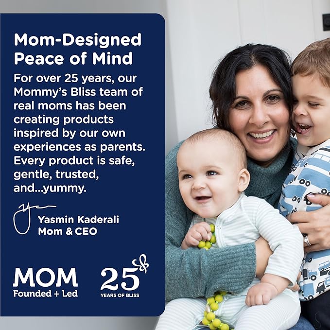 Mommy's Bliss Kids Sleep Gummies with Melatonin, Support Your Natural Sleep Process, Age 3 Years to Adults, Strawberry Flavor, 1G of Sugar, 60 Gummies (Pack of 3)