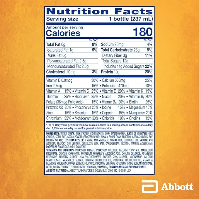 PediaSure SideKicks, Kids Protein Shake, With Key Nutrients and Protein to Help Kids Catch Up on Growth and Fill Nutrient Gaps, Chocolate, 8-fl-oz Bottle, Pack of 24