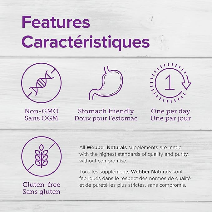 Webber Naturals Gentle Iron Supplement with Vitamin C, B12 and Folic Acid, 28 mg, 150 Capsules, Stomach-Friendly, Non-Constipating, Helps Prevent Iron Deficiency Anemia