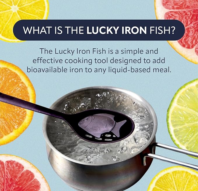 The Original Lucky Iron Fish ®. An Iron Supplement Alternative to Reduce Deficiency. NO SIDE EFFECTS. Use once daily - 5 year supply included.