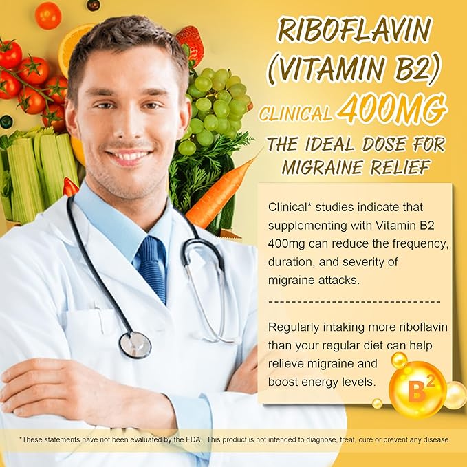 Vitamin B2 Gummies, Sugar Free Riboflavin 400mg Supplement for Adults & Kids with Magnesium Glycinate, COQ10 & Elderberry, Skin & Nervous System Support, Non-GMO, 60 Gummies