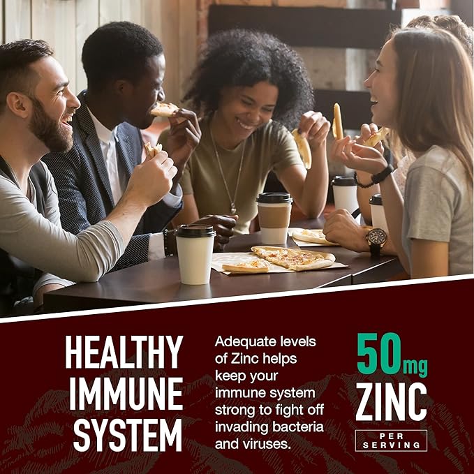 Strong Earth - 50mg Zinc Gummies for Kids and Adults (60 Count) - Immune Support & Antioxidant Supplement - Delicious Natural Flavor Zinc Supplement Gummy - Gluten, Non GMO, Vegan - Chewable Zinc