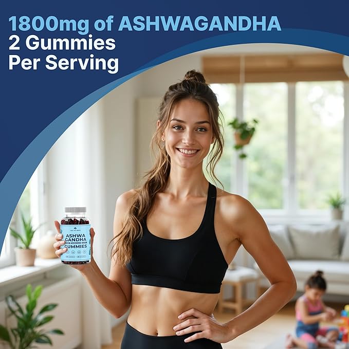 Sea Moss Gummies with Ashwagandha, Burdock Root & Bladderwrack – Vegan, Non-GMO Seamoss Supplement for Men, Women & Kids – 1200mg Irish Moss, Low Sugar, USA Made, 60 Gummies