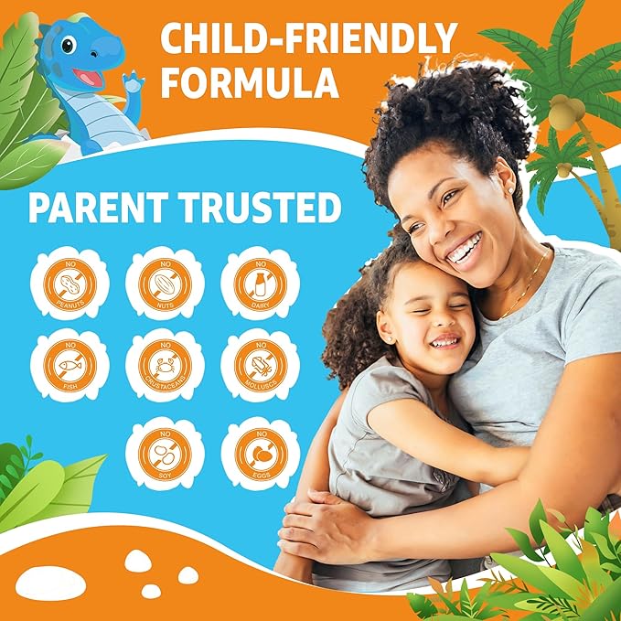 Zeolite Detox for Kids & Adults, Zeolite Gummies w/ Chlorella, Spirulina, Minerals, Choline, Natural Detox Cleanse for Immune, Focus, Energy, Gut Health, Sugar Free, Ages 4+, Gluten Free, 60cts