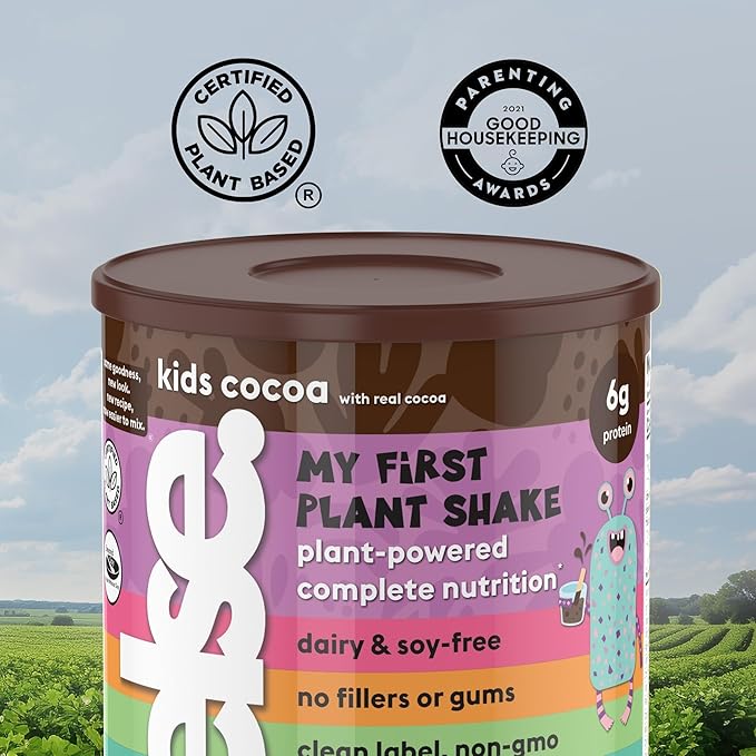ELSE NUTRITION Plant-Based Kids Protein Shake Powder for Ages 2-12. Kids Protein Powder. Dairy-Free Complete Kids Nutrition Shake Plant Protein 25 Vitamins & Minerals, Chocolate Protein Shake, 1- Pack