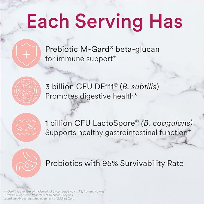SmartyPants Kids Probiotic & Prebiotic Gummies for Digestive Health: 6 Billion CFU Gut Health Supplement, Clinically Studied Prebiotic for Immune Support, Strawberry, 60 Count (30 Day Supply)
