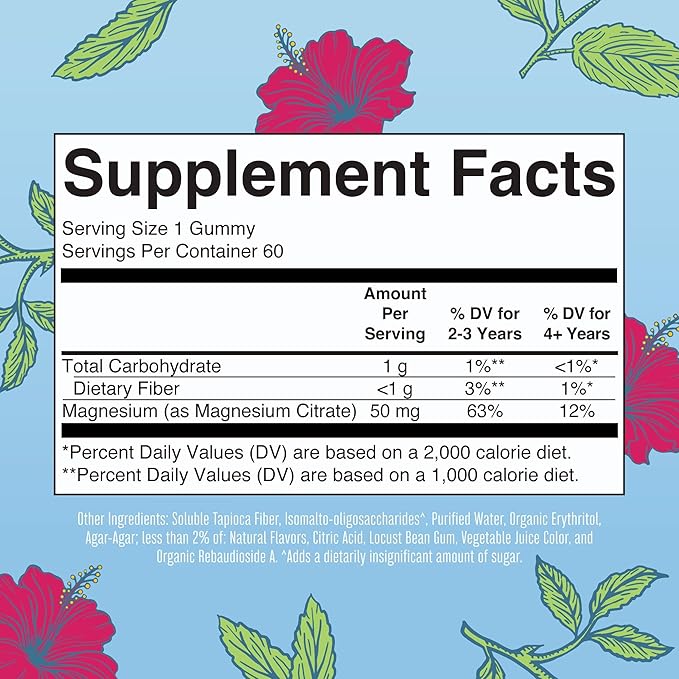 MaryRuth Organics Multivitamin (Strawberry) and Magnesium Calm Gummies (Hibiscus) for Kids | Clean Label Project Verified® | Vitamins for Overall Wellness and Sleep| Vegan, Non-GMO, Gluten Free