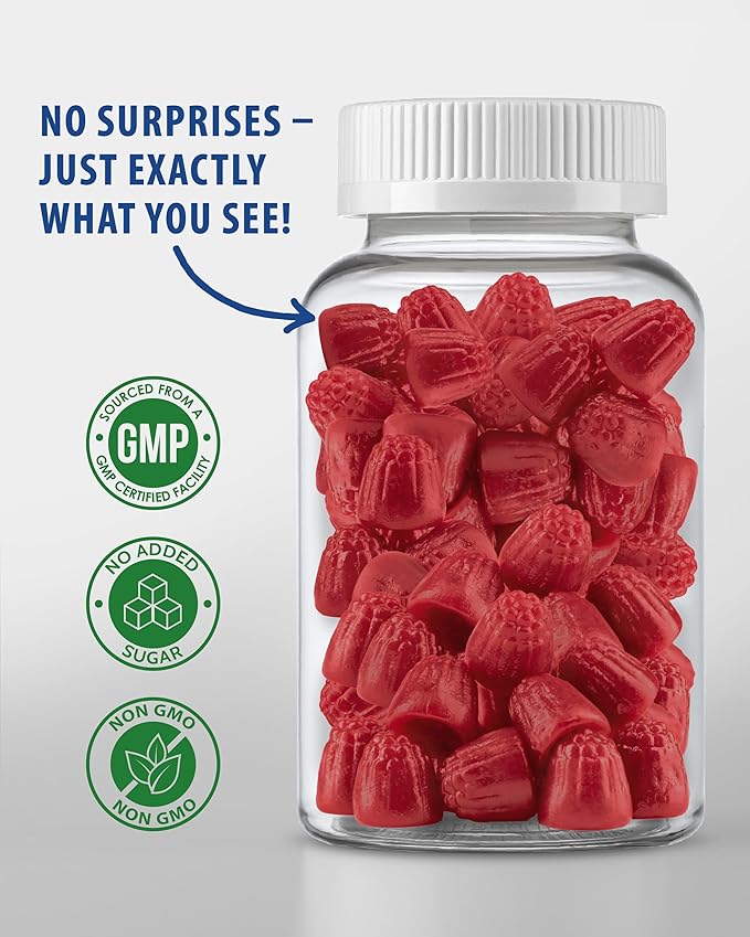 Sugar-Free Magnesium Gummies for Kids & Teens - 500mg Calm Magnesium Citrate Gummies - Chewable Magnesium Gummy Supplement for Sleep, Mood & Muscle Support