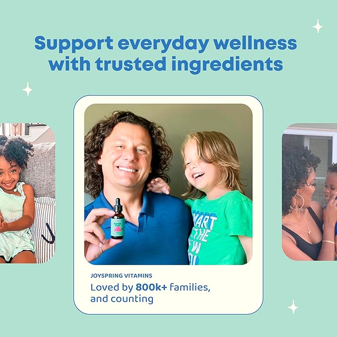 JoySpring Zeolite Drops for Kids – Natural Berry Flavor with Vitamin D3 – Supports Wellness & Everyday Vitality – 30-Day Supply